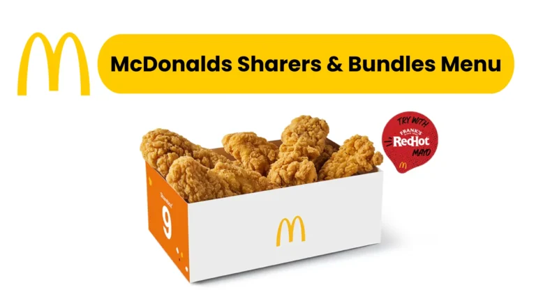 McDonalds Sharers & Bundles Menu Prices & Pictures UK